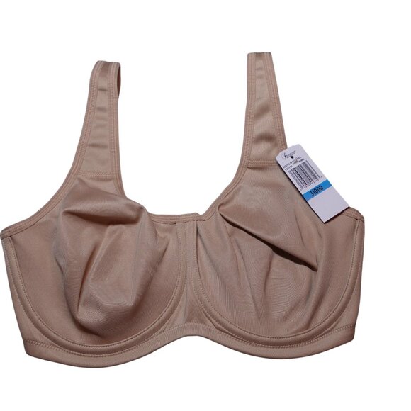 NWT Paramour By Felina Body X Underwire Sports Bra Sz 34DDD Warm Beige 135131 - Picture 2 of 7